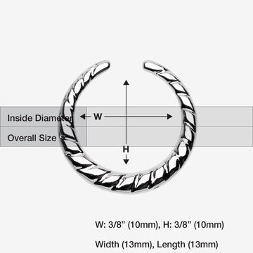 Detail View 1 of Sailor Rope Steel Septum Retainer